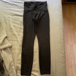 Lululemon Black Mesh Tights Inseam 25”